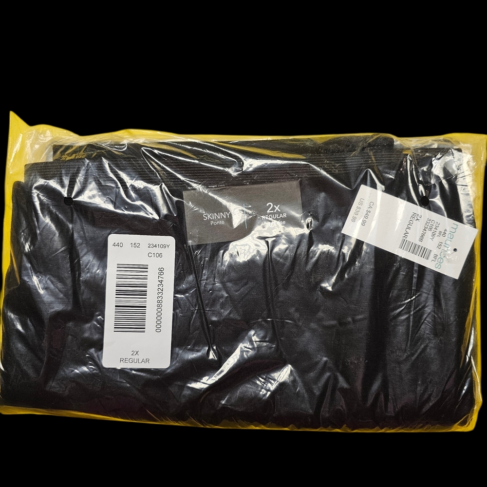 NWT Maurices Black Skinny Ponte Pants